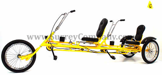 Three wheel, trike, 3 wheel, tricycle, two (2) person bike bicycle