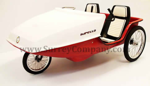 Three (3) wheel recumbent trike tricycle eletric assist PPV people powered vehicle