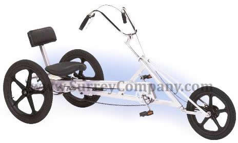Three (3) wheel recumbent trike tricycle eletric assist PPV people powered vehicle