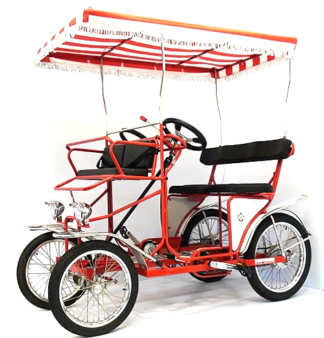 four wheel surrey bike for 2 people to pedal