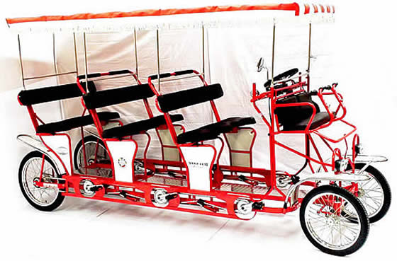 9 person triple bench surrey bike four wheel bike