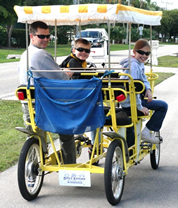 4 wheel bike, four wheel bicycle, 4 person bike, four person bicycles