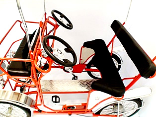 4 wheel bicycle for 2 people to pedal surrey bicycle